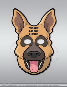 12" Custom Printed Paper-Stock Dog Mask