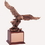 Custom 18 1/2" Electroplated Bronze Eagle Trophy w/Wood Base, Price/piece
