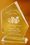 Custom X-Small Crystal Summit Award, 4 1/2" W x 6 3/4" H x 3/4" D, Price/piece