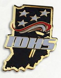 Custom Lapel Pin / Die Struck With Enamel Colors - Made In Usa