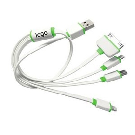 Custom 4 In 1 Charger Cable, 40" L