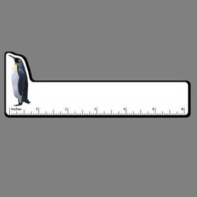Custom 6" Ruler W/ Full Color Emperor Penguin