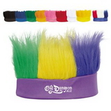 Mardi Gras Hairy Headband w/ a Custom Direct Pad Print