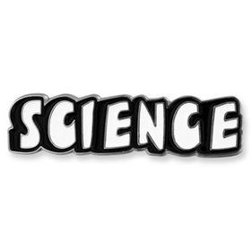 Blank Science Word School Pin, 1 1/4" W x 3/8" H