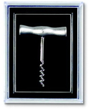 Custom Silver Plated T-handle Corkscrew Lapel Pin