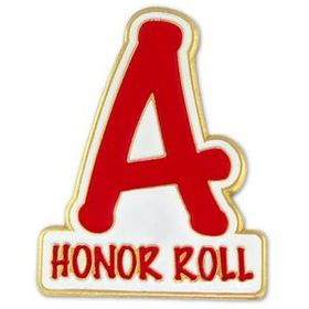 Blank School - A Honor Roll Pin, 1" W