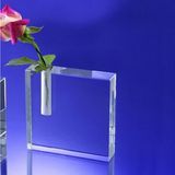 Custom Crystal bud vase award.4 inch high, 4