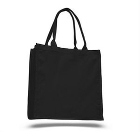 Custom Fancy Cotton Shopper Bag, 15" W x 16" H x 6" D