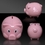 Custom 4" Pink Plastic Piggy Bank, Price/piece