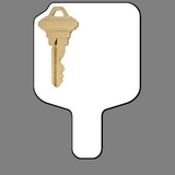 Custom Hand Held Fan W/ Full Color Brass House Key, 7 1/2