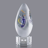 Custom Sagittarius Hand Blown Art Glass Award