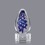 Custom Expedia Hand Blown Art Glass Award