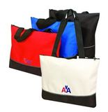 Custom Poly Tote Bag with Zipper (18