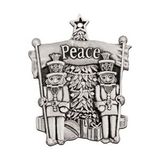 Custom Full Size Stock Design Pewter Ornament (Wooden Soldiers), 2.25