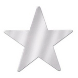 Custom Metallic Star Cutouts, 3.75
