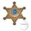 Ventura Custom Stock Sheriff Badge Polystyrene Button, Offset Lithography, 3" Diameter, Price/piece