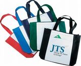 Custom Polyester Shopping Tote Bag with Gusset (16-1/2