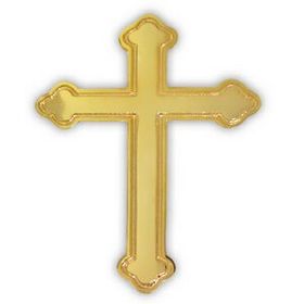 Blank Religious Pin - Ornate Cross, 1" W