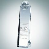 Custom Golf Optical Crystal Tower Award (Large), 11