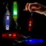 Custom Keychain Light Up LED Whistle, 3