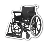 Custom 3.1-5 Sq. In. (B) Magnet - Wheelchair, 30mm Thick