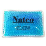 Custom Rectangular Teal Hot/ Cold Pack with Gel Beads, 5 3/4