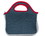 Custom Klutch Denim-Neoprene Lunch Bag, 9.5" W x 9.5" H x 4.5" D, Price/piece
