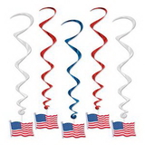 Custom American Flag Whirls, 36