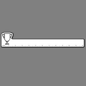 Custom 12" Ruler W/ Trophy Cup (Short)