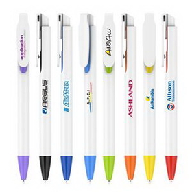 Custom Colorful Series Plastic Ballpoint Pen, 5.57" L x 0.43" W