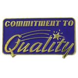 Blank Commitment To Quality Pin, 1