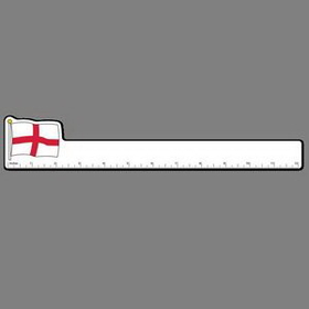 12" Ruler W/ Flag of England