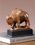 Custom Bison/ Buffalo Resin Award, 7" W x 7" H, Price/piece