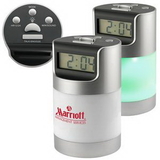Custom Talking LCD Alarm Clock w/Desk Light, 5