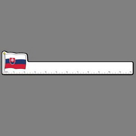 12" Ruler W/ Full Color Flag Of Slovakia