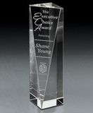Custom Sheared Tower Crystal Award (2 1/2