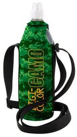 Custom DigiColor Camo 1 Liter Kolder Water Wet Suit Bottle Cover w/ Shoulder Strap