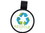 Custom Recycle Anti-Microbial Theme Stethoscope ID Tag (Pre-Decorated), 1.44" W x 1.92" H x 0.15" D, Price/piece