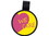 Custom We Care Anti-Microbial Theme Stethoscope ID Tag (Pre-Decorated), 1.44" W x 1.92" H x 0.15" D, Price/piece