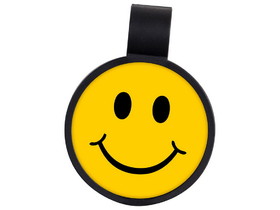 Custom Smiley Face Anti-Microbial Theme Stethoscope ID Tag (Pre-Decorated), 1.44" W x 1.92" H x 0.15" D