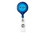 Custom No Twist Round Retractable Badge Reel - Translucent Blue (Chroma Digital Direct Print), 1.25" L X 3.25" W, Price/piece