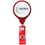 Custom Jumbo Round Retractable Badge Reel - Translucent (Chroma Digital Direct Print), 1.5" W X 3.5" H X 0.38" D, Price/piece