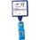 Custom Jumbo Square Translucent Retractable Badge Reel (Chroma Digital Direct Print), 1.5" W X 3.5" H X 0.38" D, Price/piece