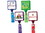 Custom Jumbo Square Translucent Retractable Badge Reel (Polydome), 1.5" W X 3.5" H X 0.38" D, Price/piece