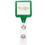 Custom Translucent "Best" Square Badge Reel (Polydome), Price/piece
