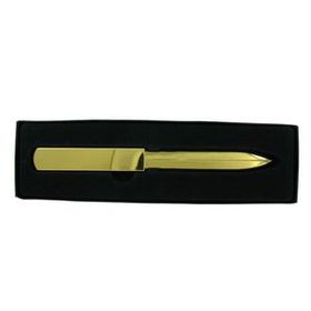 Custom Heavy Brass Letter Opener, 7 1/2" L