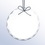 Custom Premium Circle Ornament with Silver String, 3.5" L x 3.5" W x 0.25" H, Price/piece