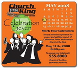 Custom Religious Calendar Magnet - 3.5