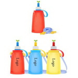 Custom Cute Silicone Foldable Water Bottle for Kids, 4