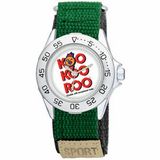 Custom Men's Special Sport Watch Collection With Green Velcro Strap